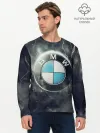 Мужской лонгслив базовый / Логотип BMW