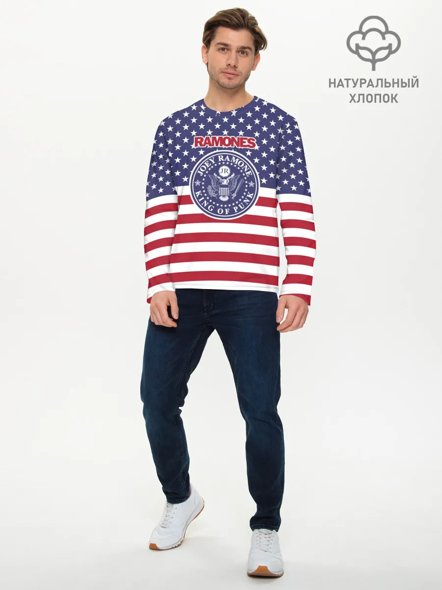 Мужской лонгслив базовый / Ramones