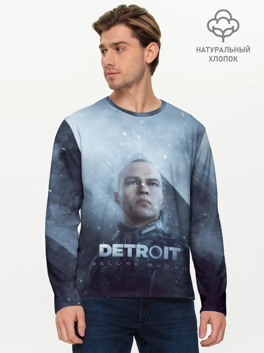 Мужской лонгслив базовый / Detroit become human