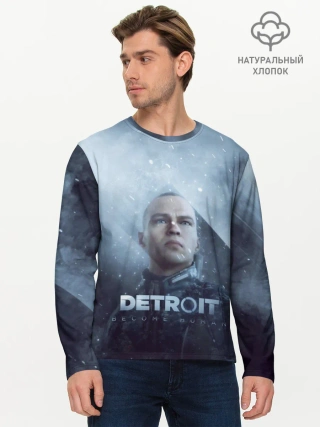 Мужской лонгслив базовый / Detroit become human