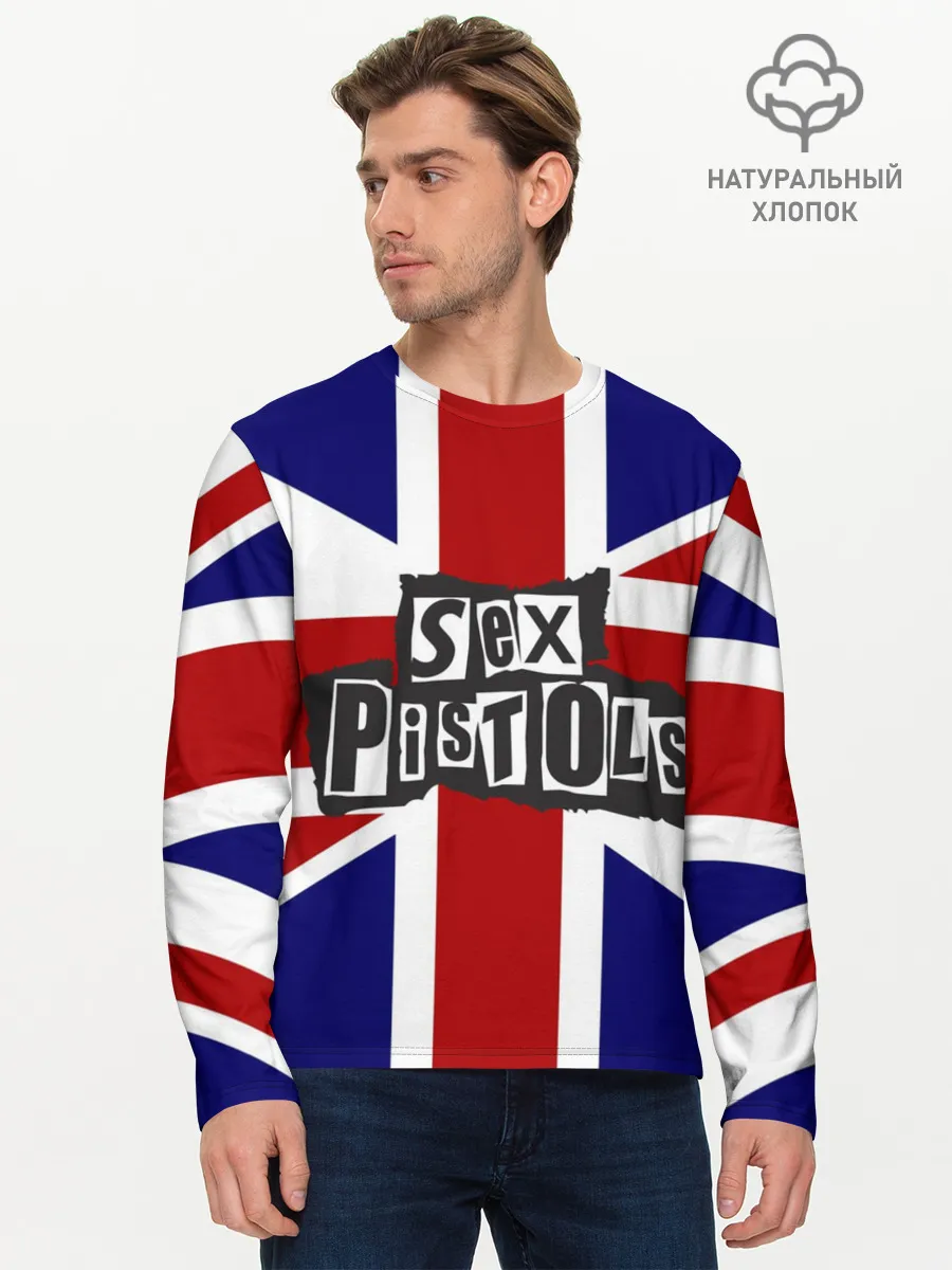 Мужской лонгслив базовый / Sex Pistols