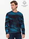 Мужской лонгслив базовый / Холодные краски