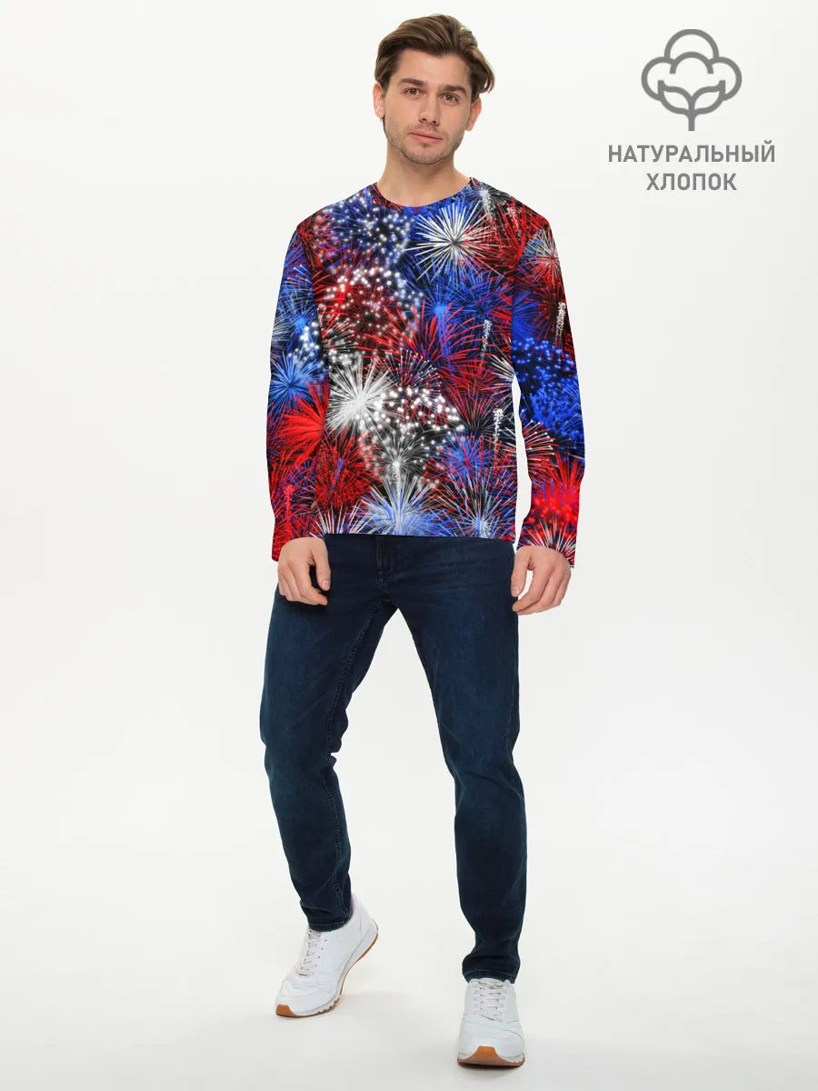 Мужской лонгслив базовый / Салют