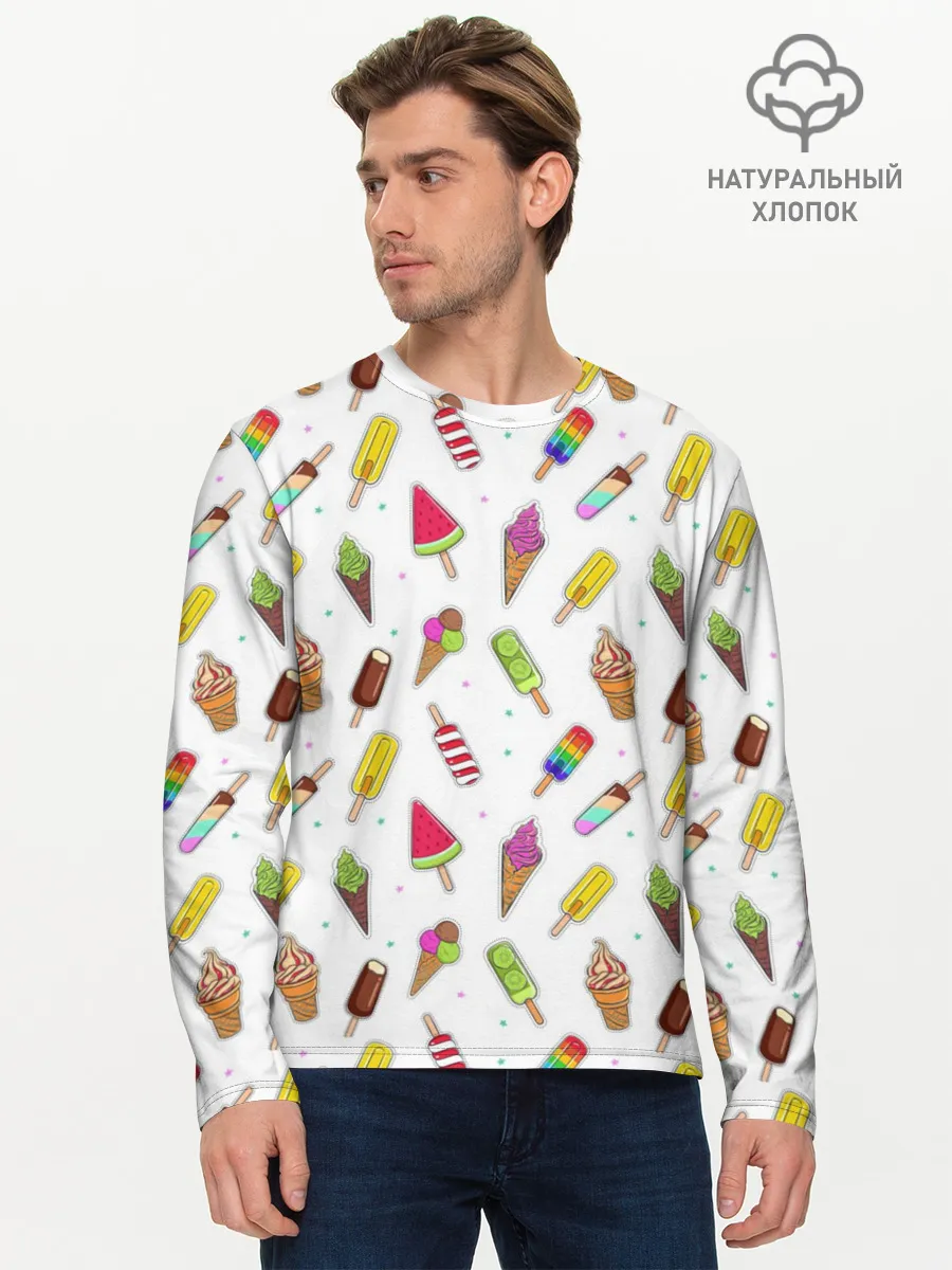 Мужской лонгслив базовый / Летний MIX