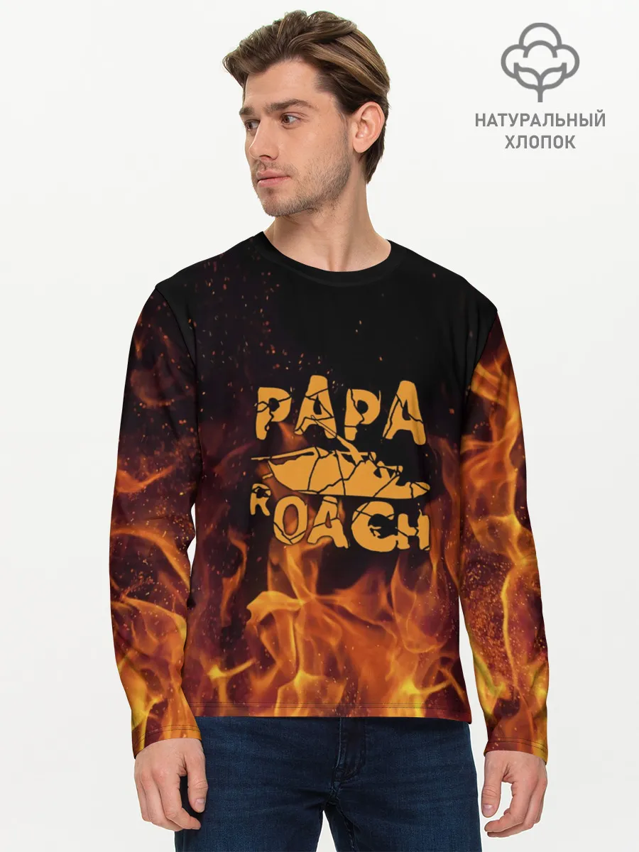 Мужской лонгслив базовый / Papa Roach