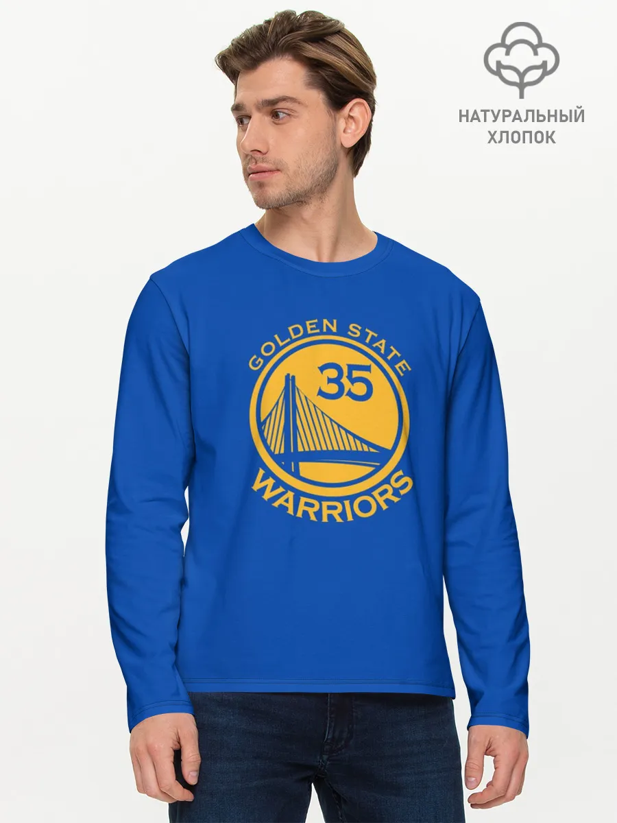 Мужской лонгслив базовый / Kevin Durant форма GSW