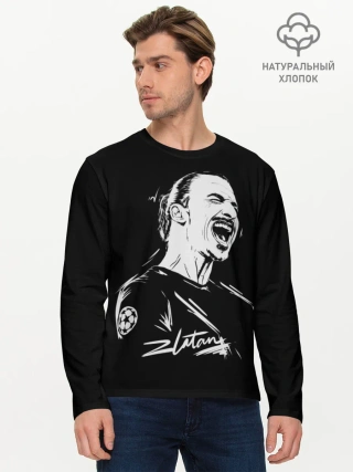 Мужской лонгслив базовый / Zlatan Ibrahimovic