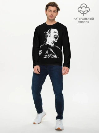 Мужской лонгслив базовый / Zlatan Ibrahimovic