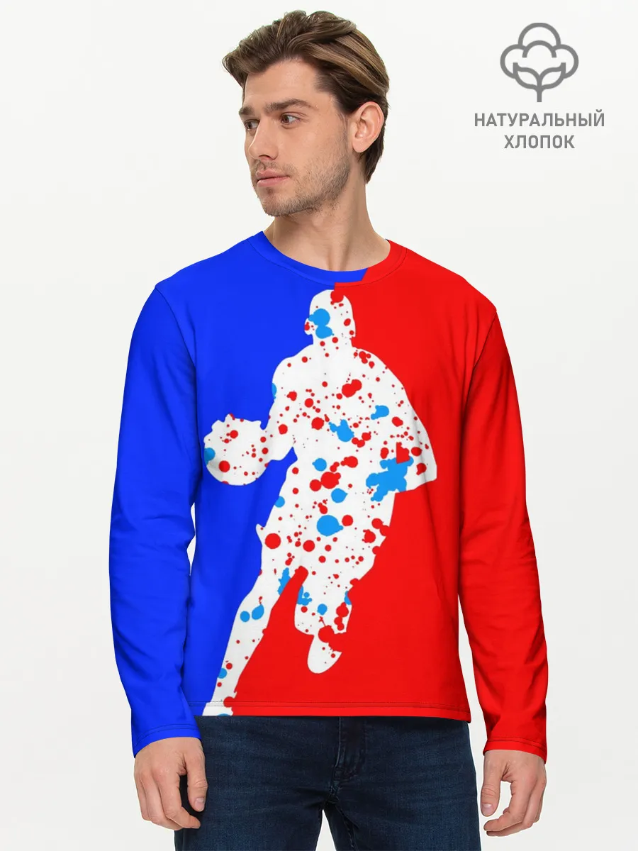 Мужской лонгслив базовый / Форма баскетболиста