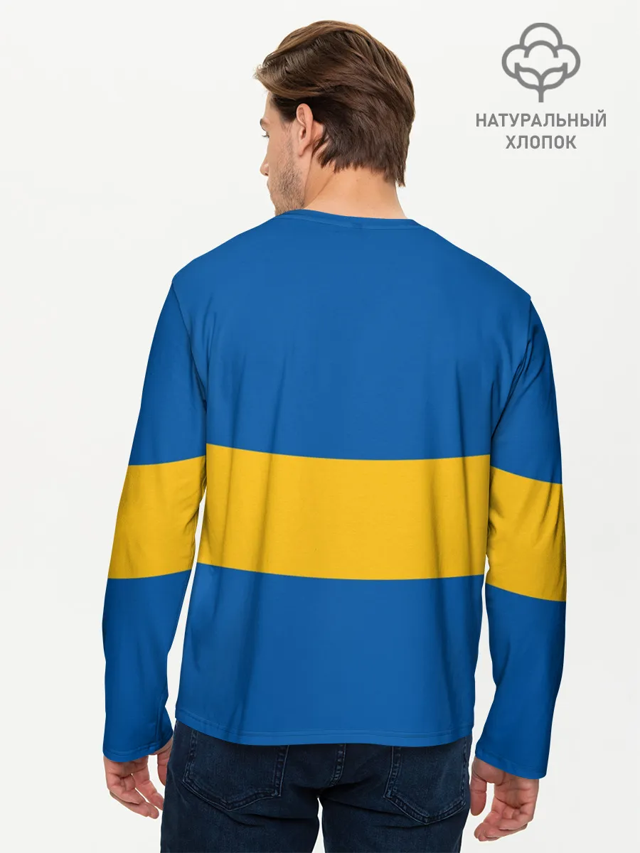 Мужской лонгслив базовый / Реал Мадрид