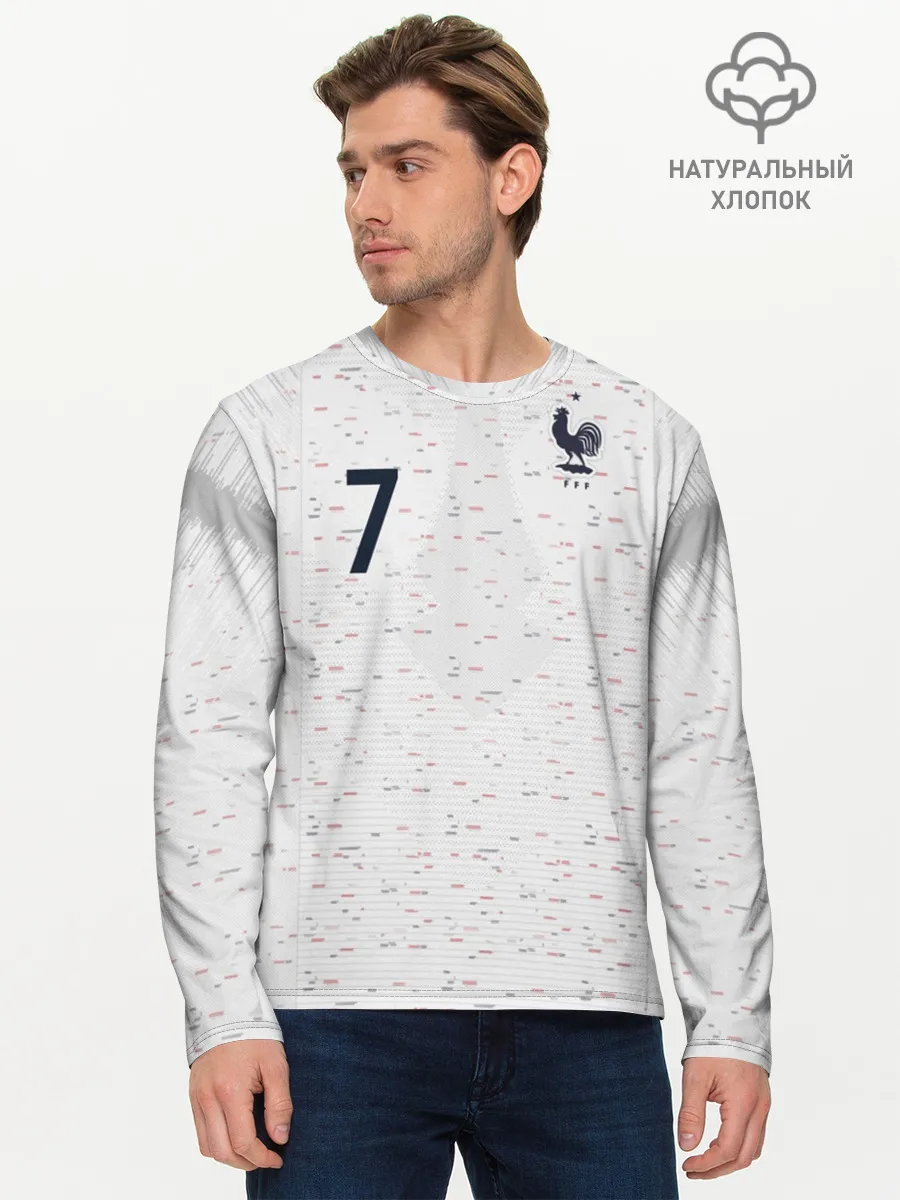 Мужской лонгслив базовый / Griezmann away WC 2018
