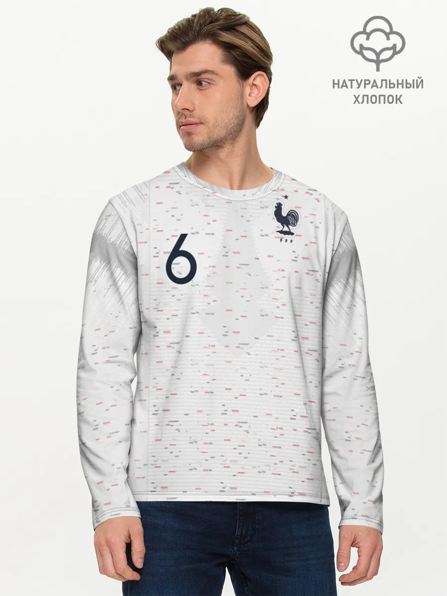 Мужской лонгслив базовый / Pogba away 2018 WC