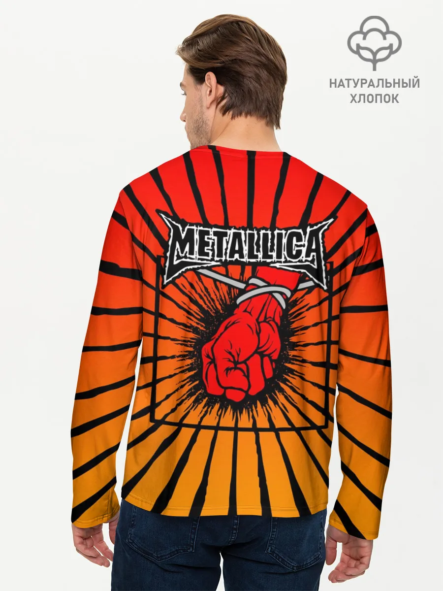 Мужской лонгслив базовый / Metallica
