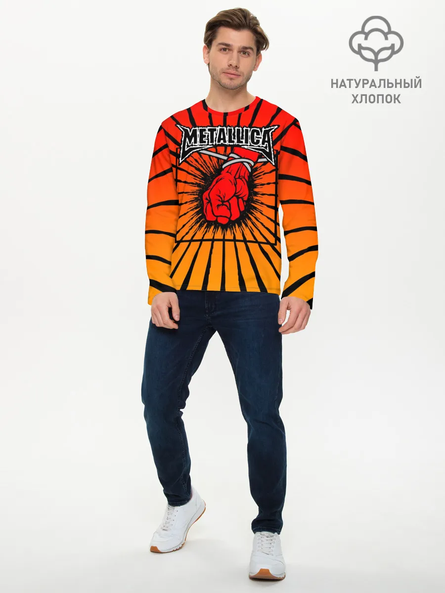 Мужской лонгслив базовый / Metallica