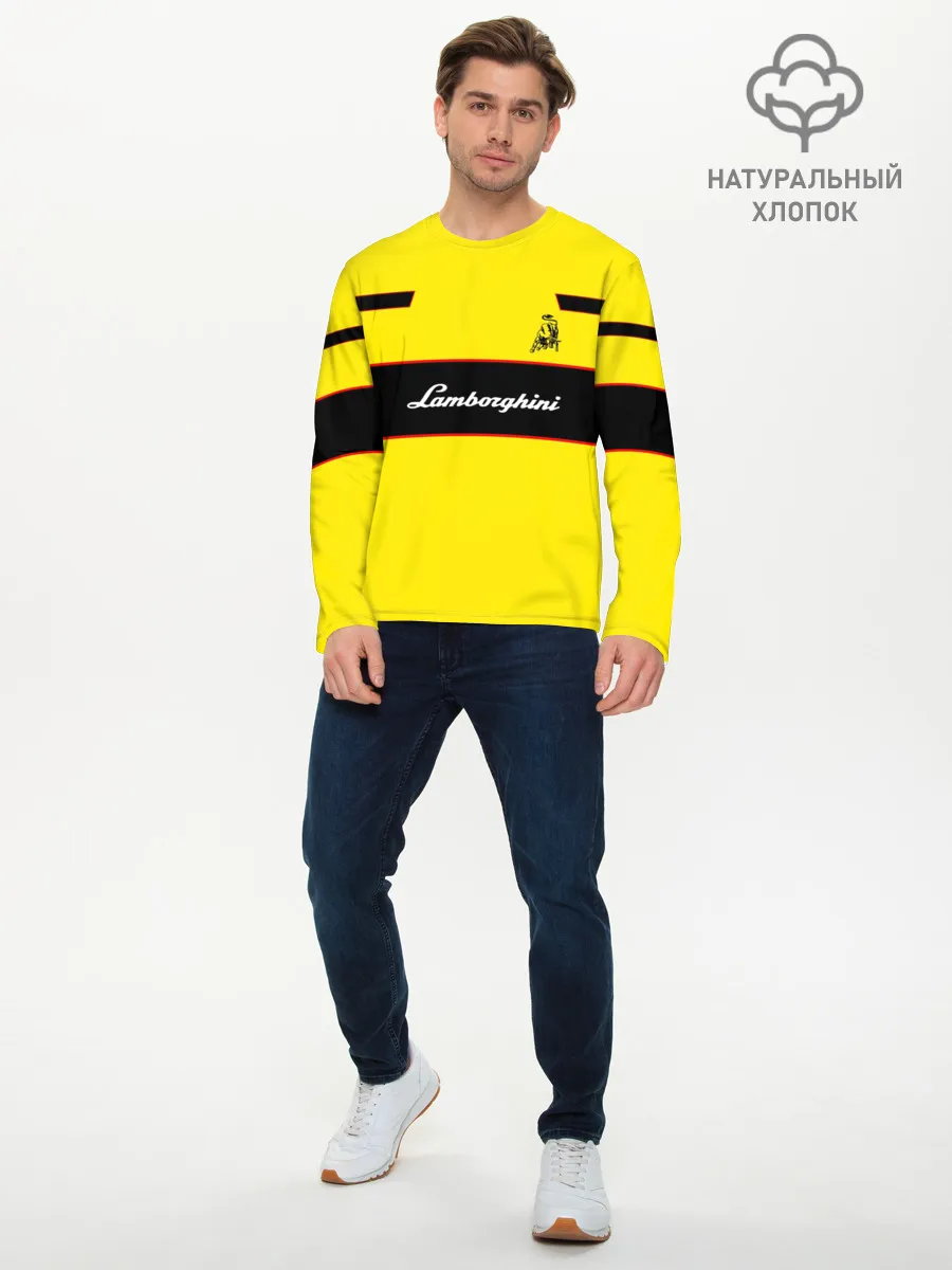 Мужской лонгслив базовый / Lamborghini