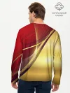 Мужской лонгслив базовый / RUSSIA SPORT: Red and Gold.