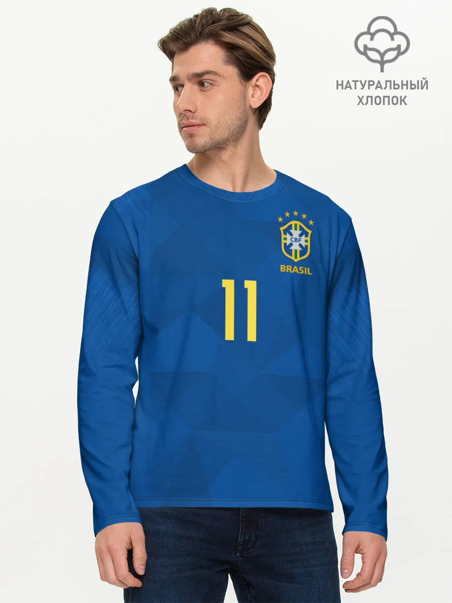 Мужской лонгслив базовый / Coutinho away WC 2018