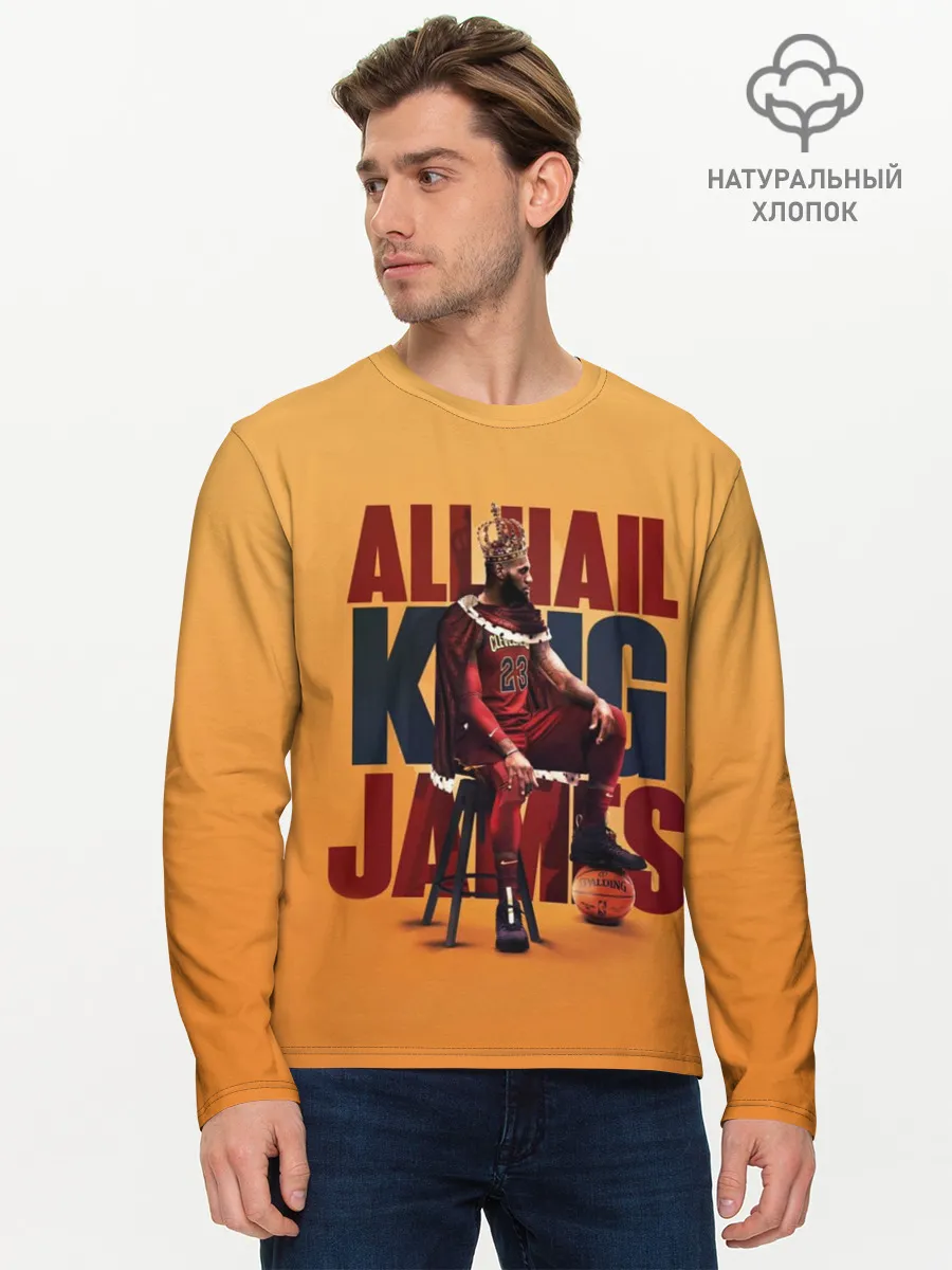 Мужской лонгслив базовый / LeBron James