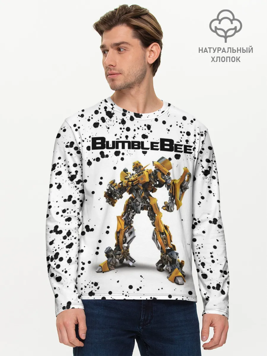 Мужской лонгслив базовый / Шмель