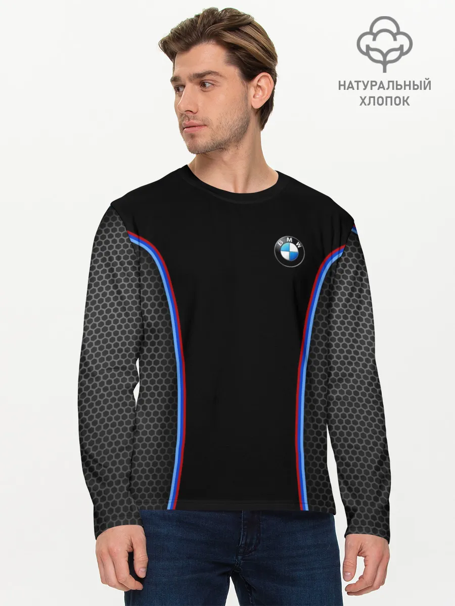 Мужской лонгслив базовый / BMW Sport