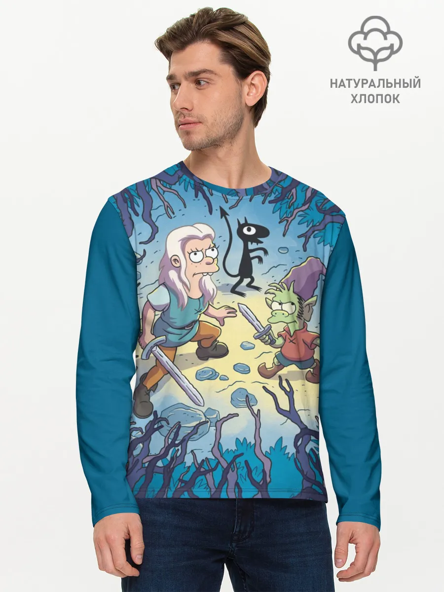 Мужской лонгслив базовый / Disenchantment