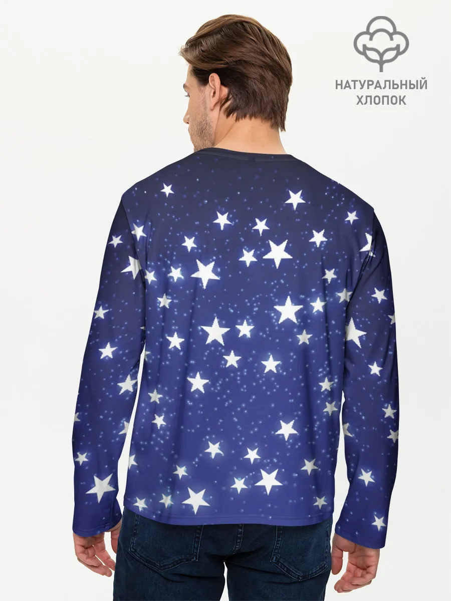 Мужской лонгслив базовый / Stars
