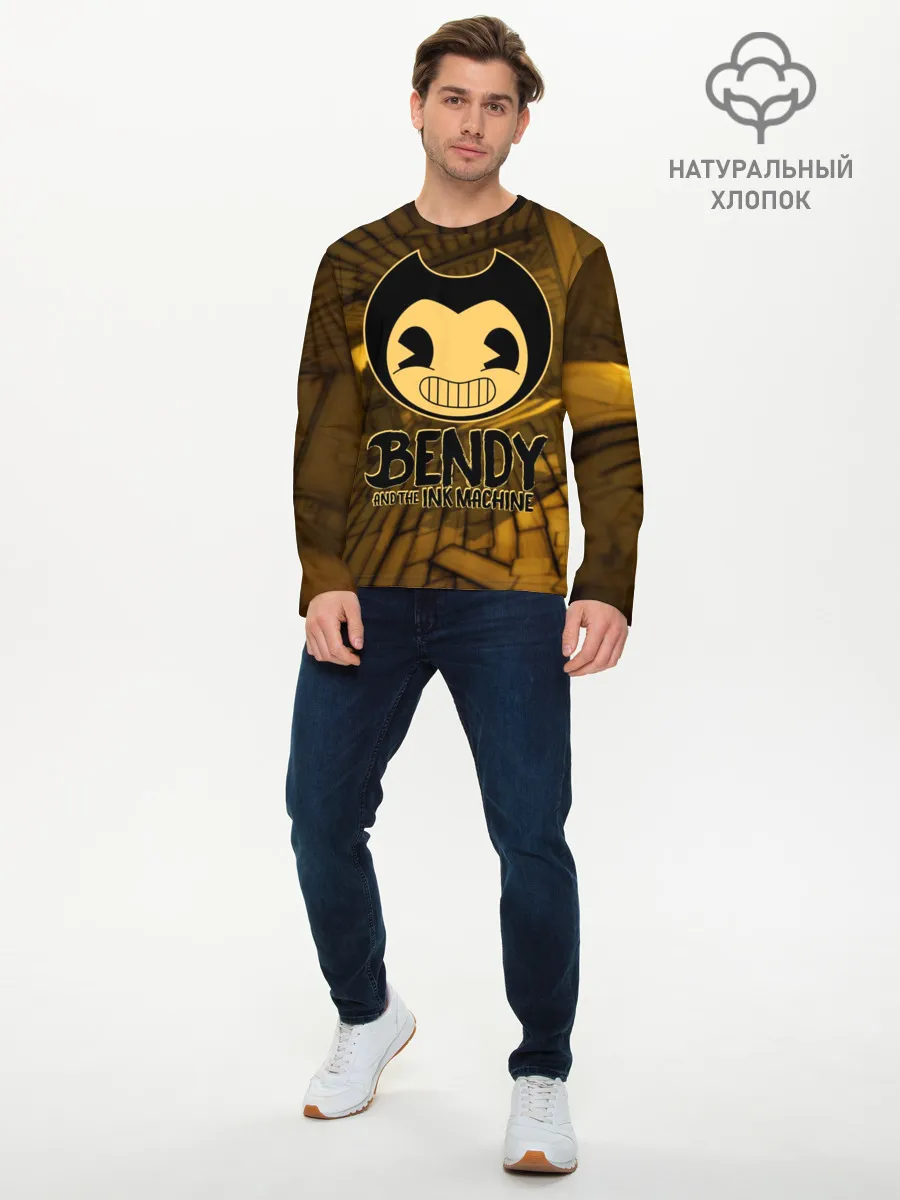 Мужской лонгслив базовый / Bendy and the ink machine