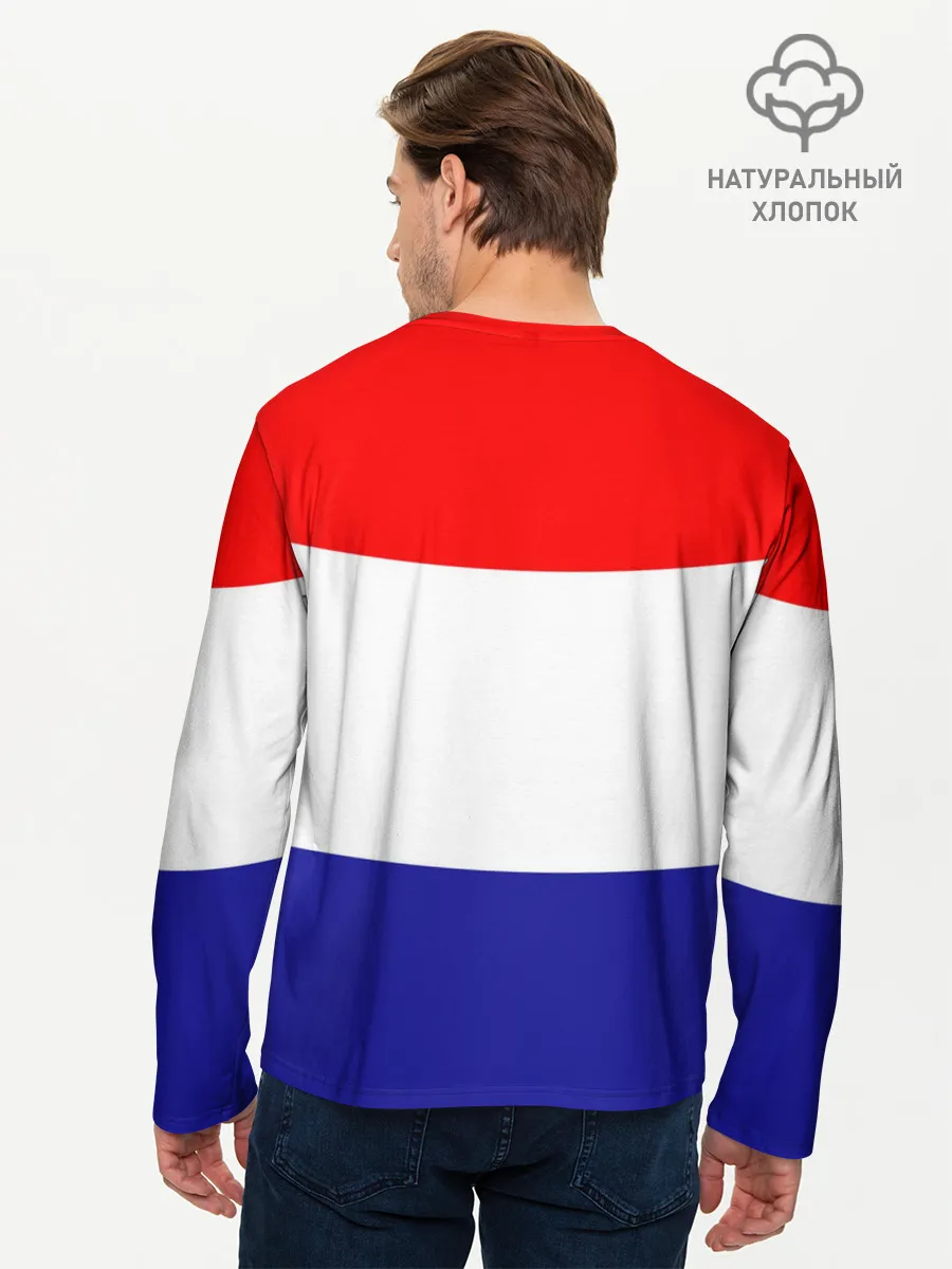Мужской лонгслив базовый / Сборная Хорватии флаг