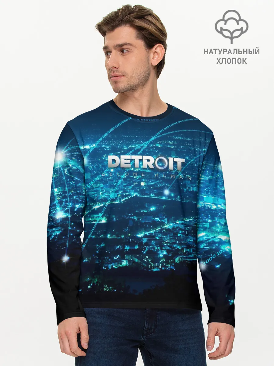Мужской лонгслив базовый / Detroit:become human
