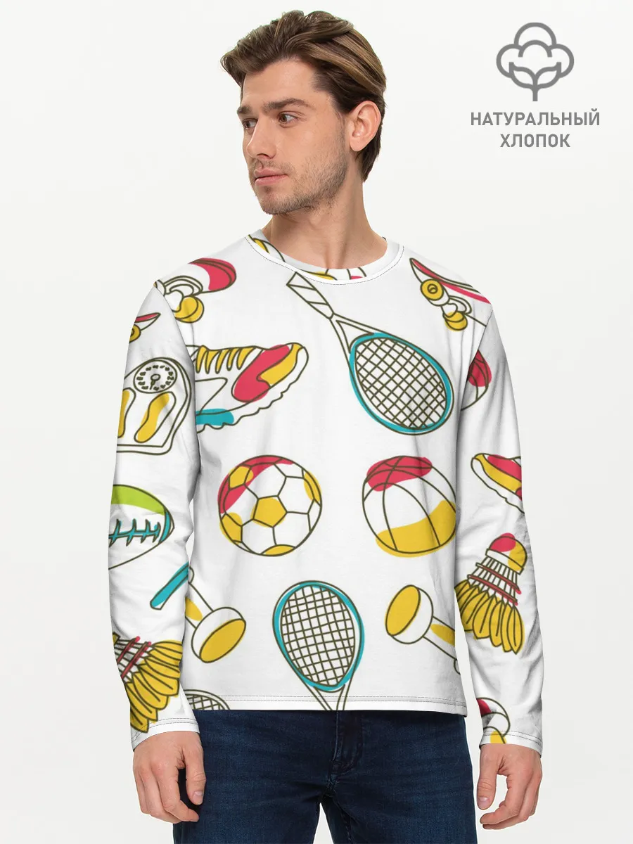 Мужской лонгслив базовый / Спорт