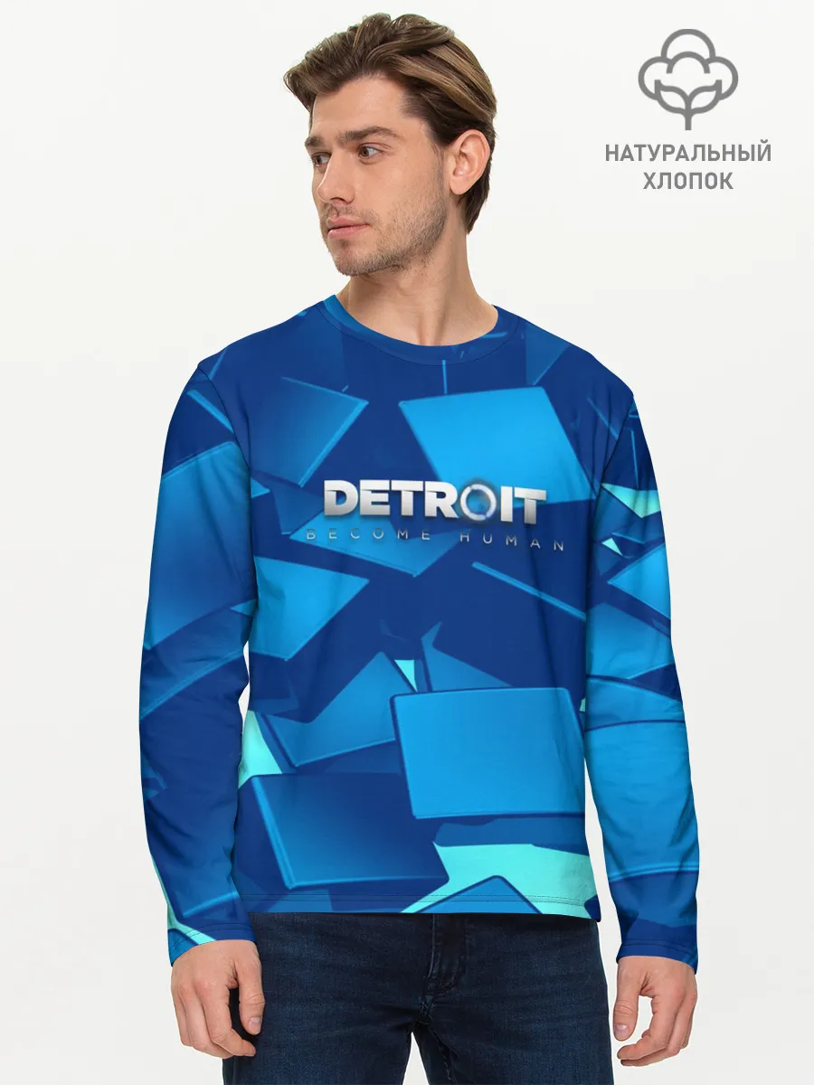 Мужской лонгслив базовый / Detroit:become human