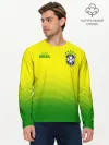 Мужской лонгслив базовый / Сборная Бразилии