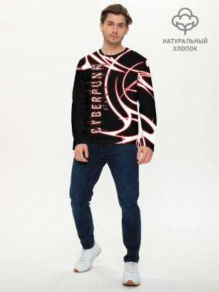 Мужской лонгслив базовый / Cyberpunk 2077
