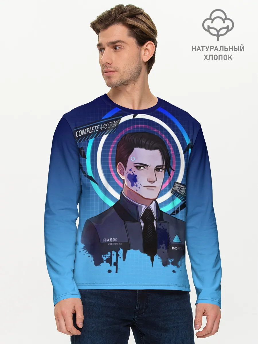 Мужской лонгслив базовый / Detroit: Become Human