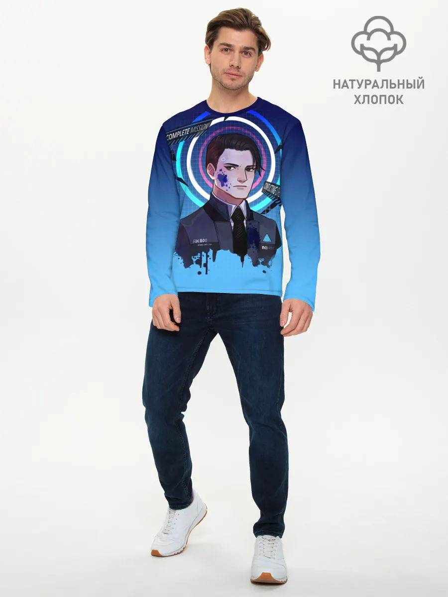 Мужской лонгслив базовый / Detroit: Become Human