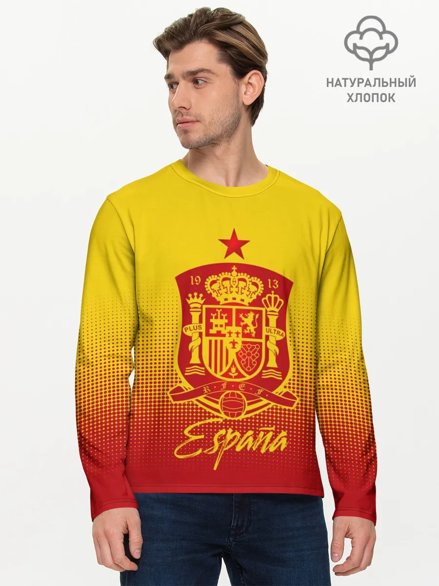 Мужской лонгслив базовый / Сборная Испании