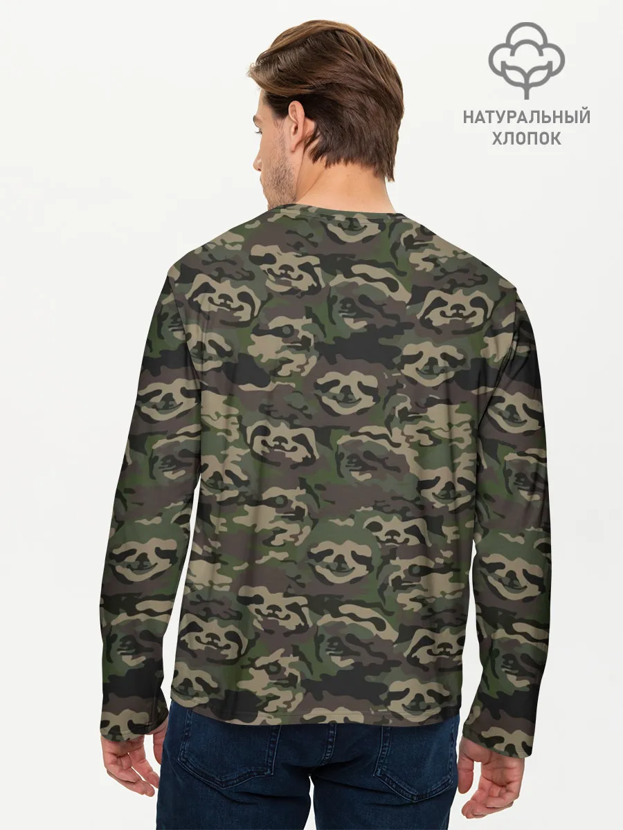 Мужской лонгслив базовый / Лига лени