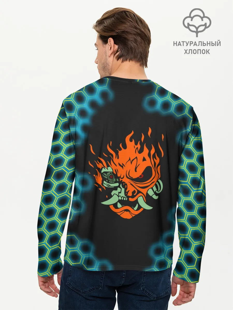 Мужской лонгслив базовый / CYBERPUNK 2077