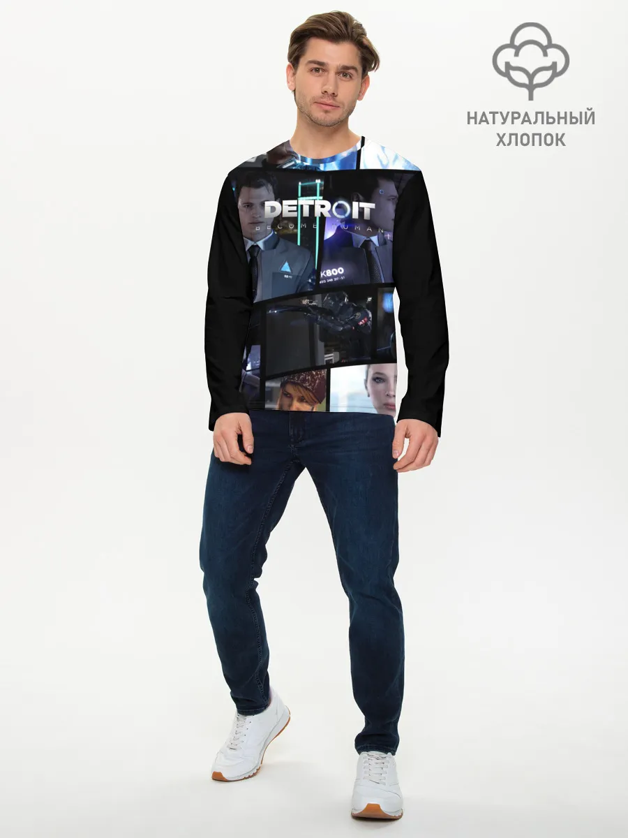 Мужской лонгслив базовый / DETROIT BECOME HUMAN