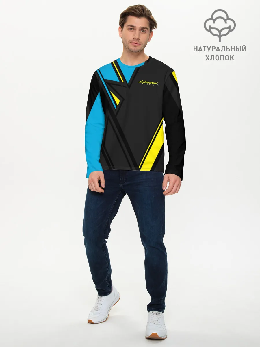 Мужской лонгслив базовый / CYBERPUNK 2077 | КИБЕРПАНК 2077