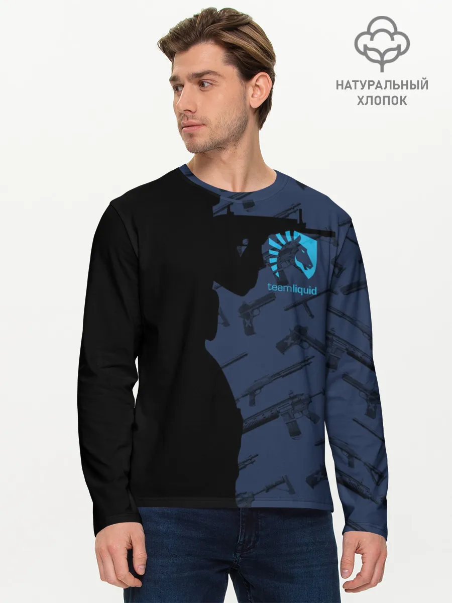Мужской лонгслив базовый / TEAM LIQUID E-SPORT CS GO