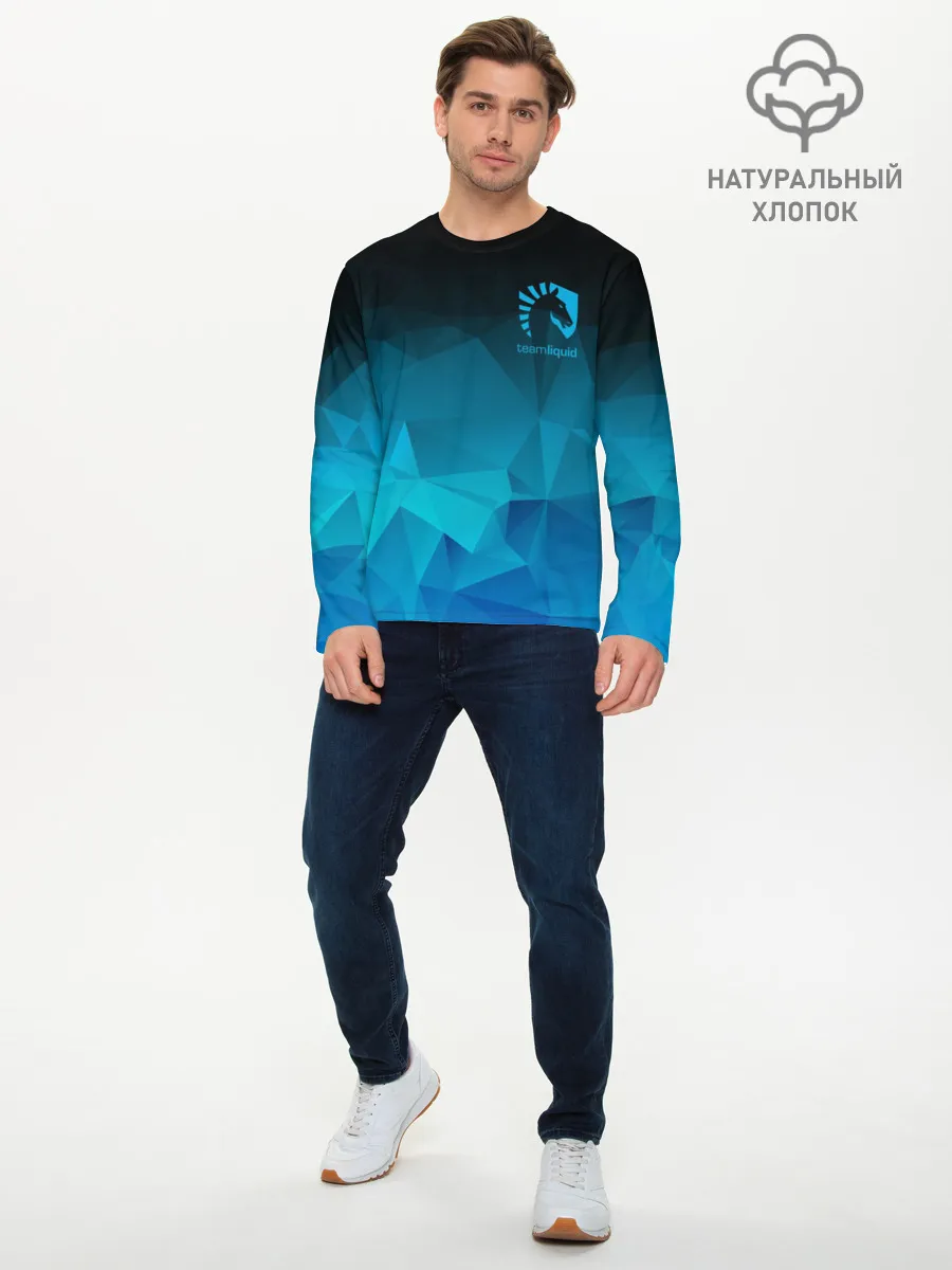Мужской лонгслив базовый / TEAM LIQUID E-SPORT
