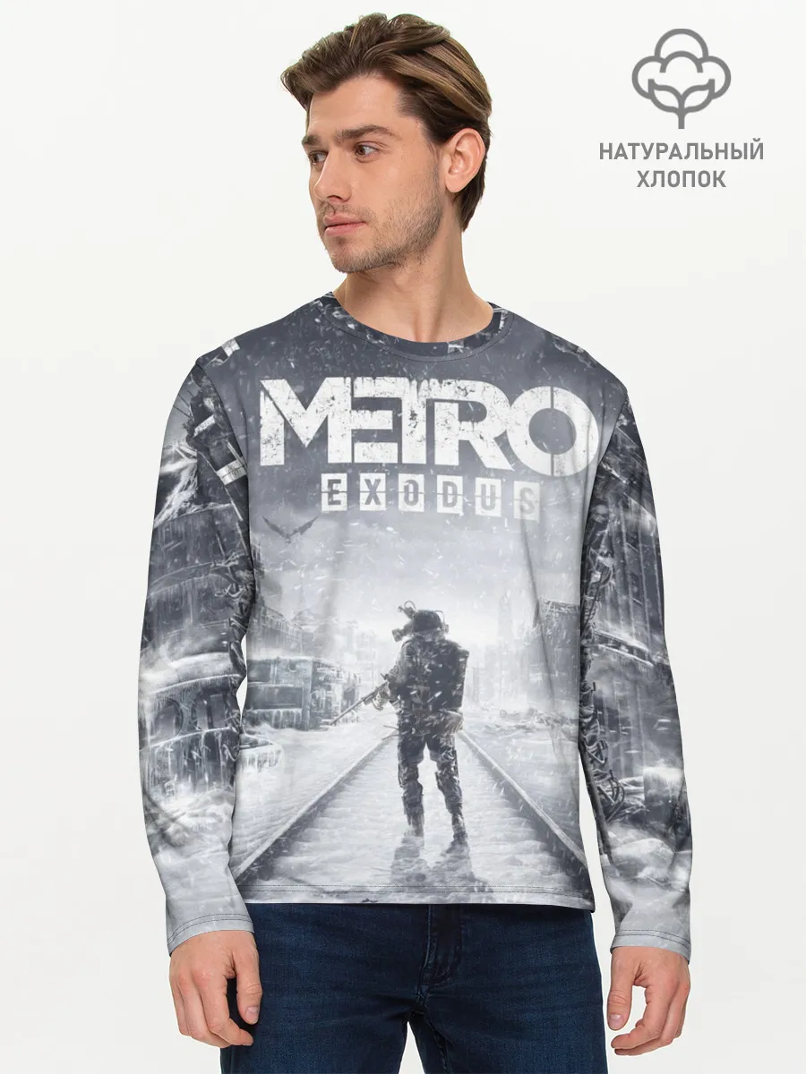 Мужской лонгслив базовый / Metro Exodus: Артём