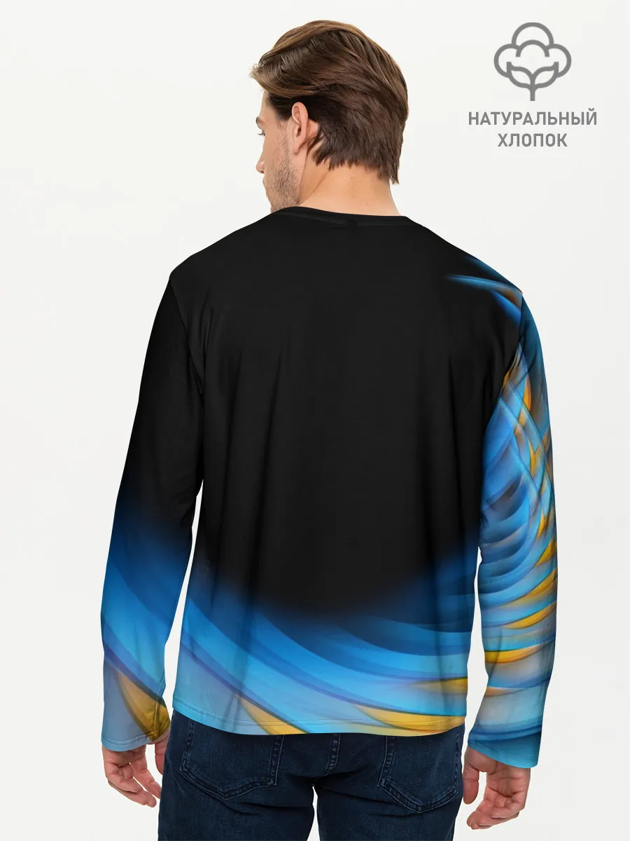 Мужской лонгслив базовый / Россия спорт
