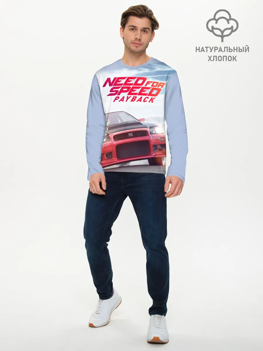 Мужской лонгслив базовый / Need for Speed: Payback