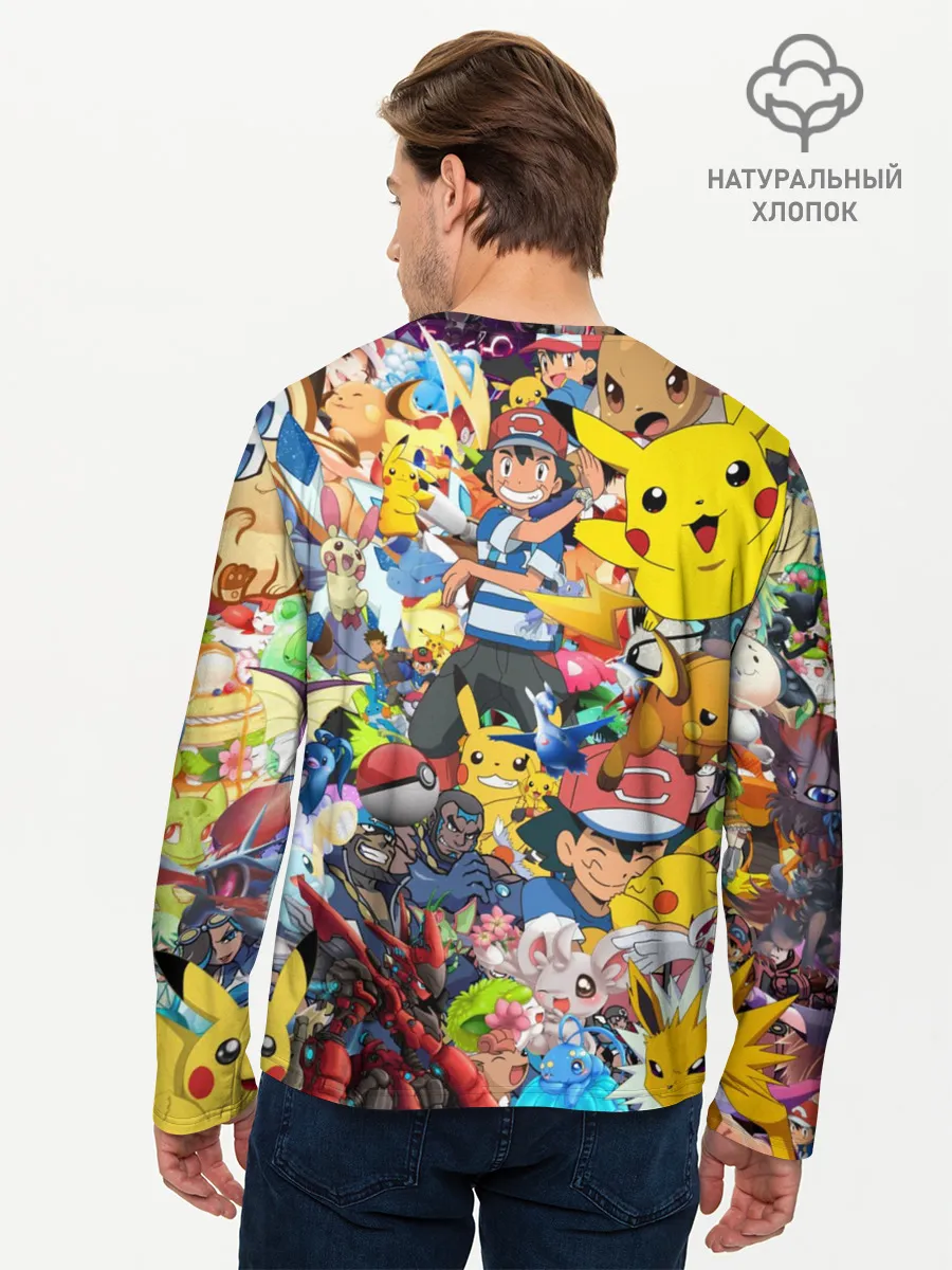 Мужской лонгслив базовый / Pokemon