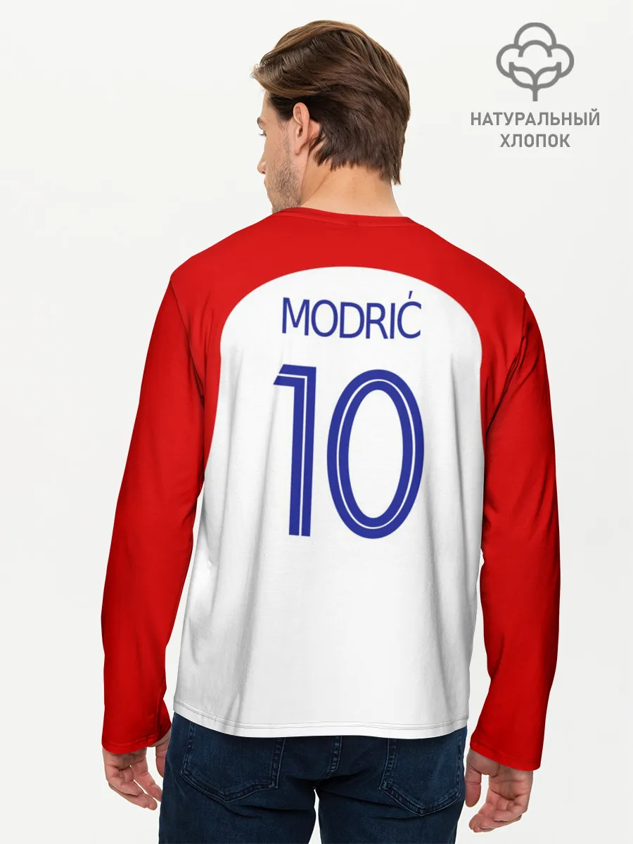 Мужской лонгслив базовый / Модрич Хорватия