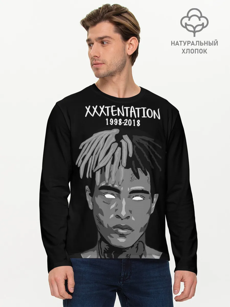Мужской лонгслив базовый / Xxxtentation RIP