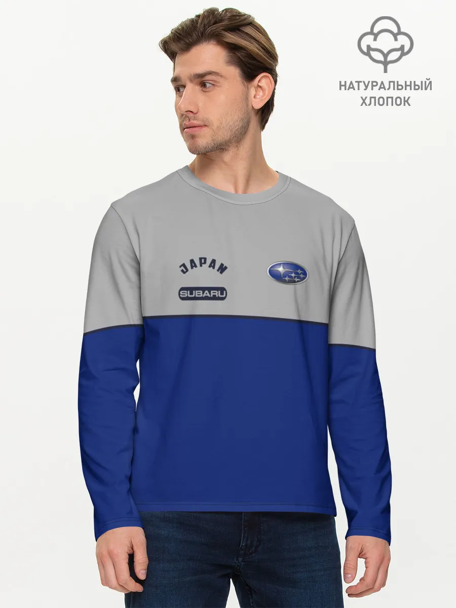 Мужской лонгслив базовый / Subaru