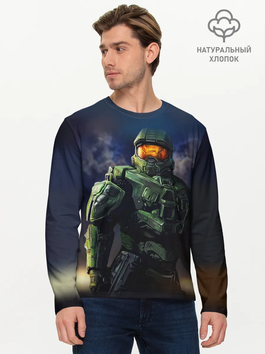 Мужской лонгслив базовый / Halo